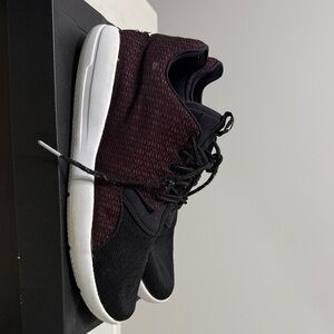 Jordan Black and Red Knit Sneakers BEST OFFER